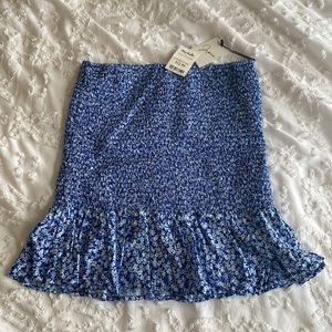 NWT Japna Floral Smocked Skirt